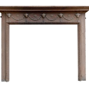 Hand Carved Fire Surround Rams Head 1 FIRE-0096