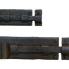 Hand Forged Sliding Bolt Fishtail Beeswax 1 IRON-0152_0152