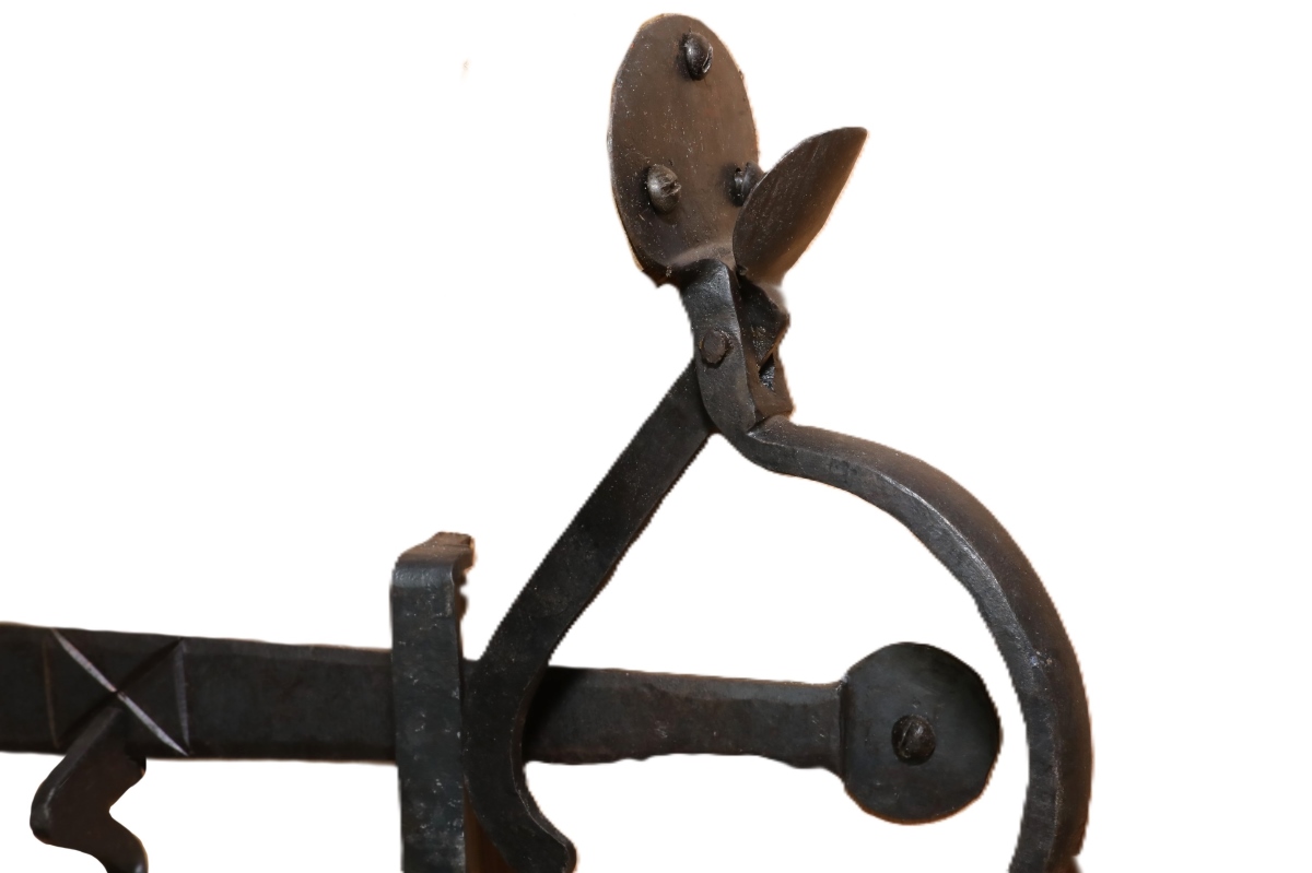 Hand Forged Thumb Latch Beeswax Bean 2 IRON-0154