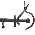 Hand Forged Thumb Latch Beeswax Bean IRON-0154