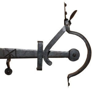 Hand Forged Thumb Latch Beeswax Bean IRON-0154