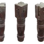 Mahogany Snooker Table Legs Reclaimed Set 1 WOOD-0142