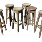 Reclaimed Hardwood Bar Stools 2 INT-2068