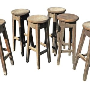 Reclaimed Hardwood Bar Stools 2 INT-2068