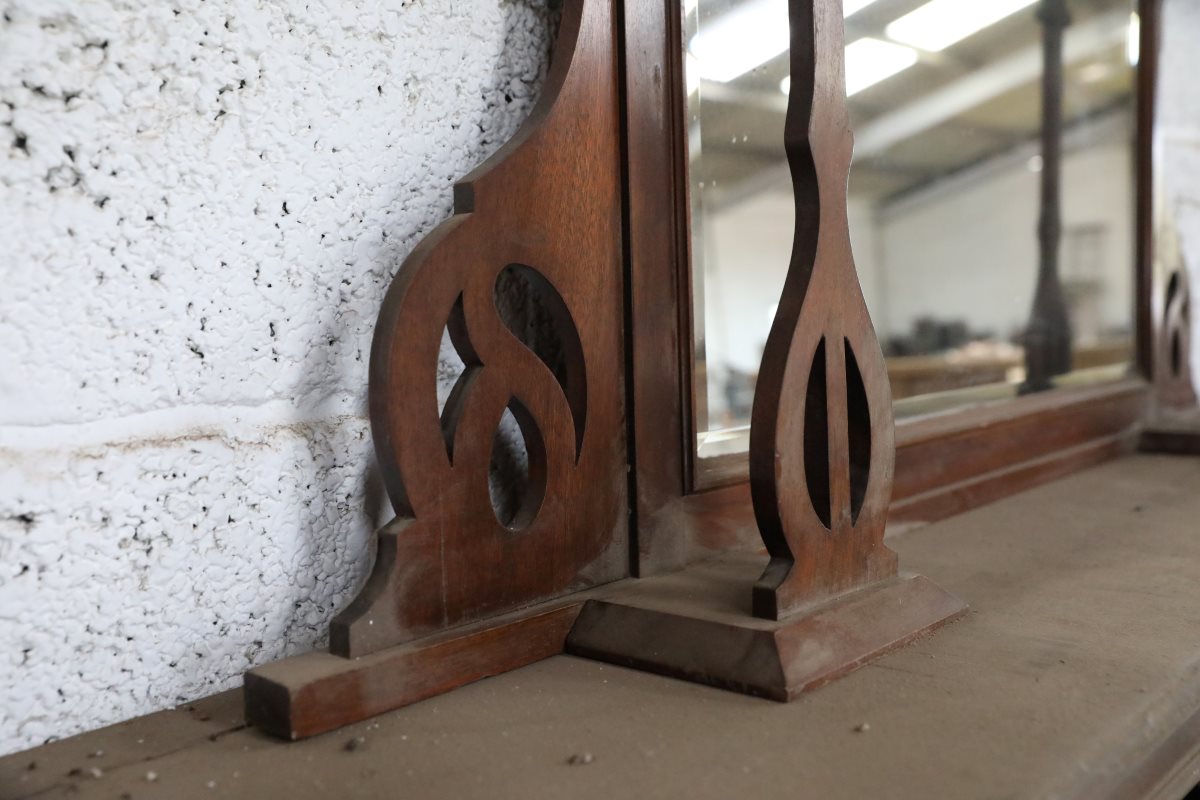 Reclaimed Mahogany Dresser Mirror 2 INT-2066