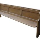 Reclaimed Vintage Hardwood Church Pew 1 INT-2065