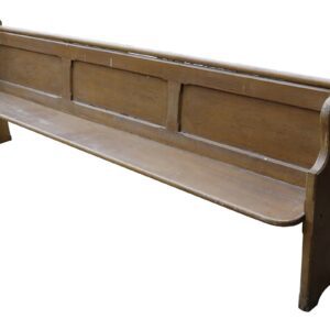 Reclaimed Vintage Hardwood Church Pew 1 INT-2065