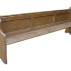 Reclaimed Vintage Hardwood Church Pew 2 INT-2065