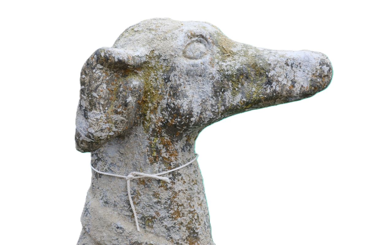Reconstituted Stone Greyhound Statue Medor 2 GFO-0241