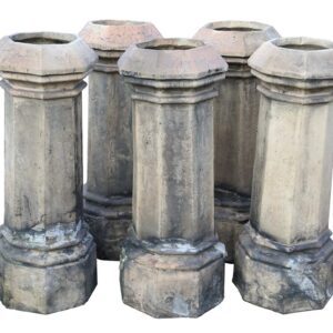 Buff Victorian Octagonal Chimney Pots Set 5 1 ROOF-0279