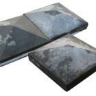 Composite Stone Pier Caps 4 Way Blue Grey 1 PC-0059
