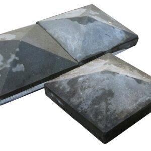 Composite Stone Pier Caps 4 Way Blue Grey 1 PC-0059
