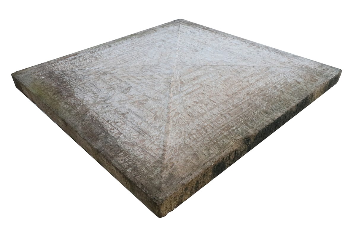 Fossil mint sandstone pier caps 32 1 PC-0067