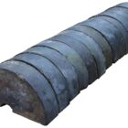 Half Round Blue Wall copings Reclaimed 1 BCP-0116