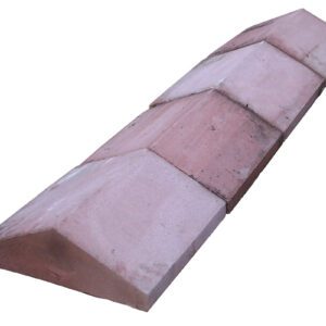 Red Saddleback Wall Copings Cast Stone 1 RCP-0013