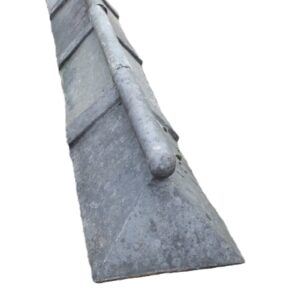 Blue Clay Roll Top Capped Ridge End Tiles 1 ROOF-0123e