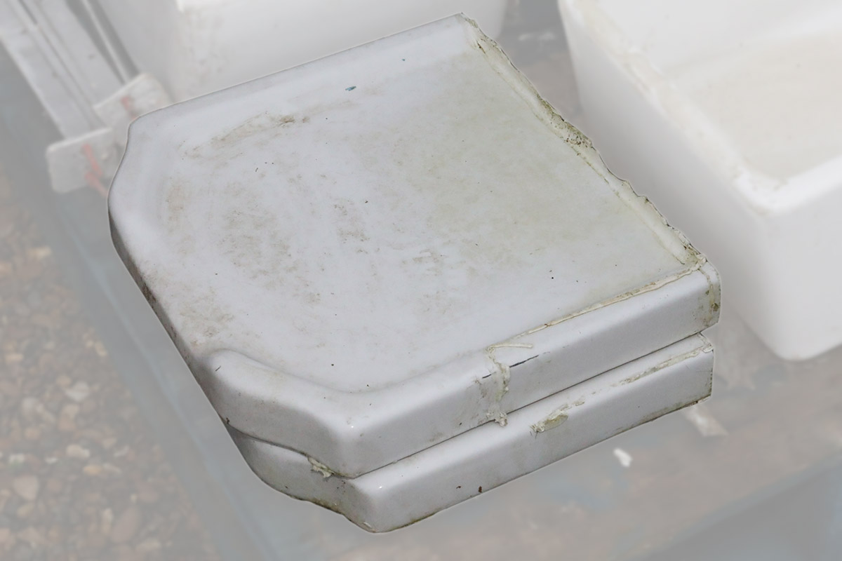 Reclaimed Ceramic Draining Board 2 GFO-0297