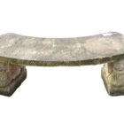 Composite Stone Curved Bench 1 GFO-0325