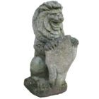 Composite Stone Lion with Shield 1 GFO-0309