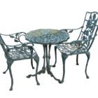 Reclaimed Bistro Table and Chairs Aluminium 1 GFO-0301