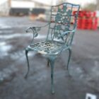 Reclaimed Bistro Table and Chairs Aluminium 4 GFO-0301
