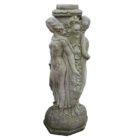 Reclaimed Composite Stone Birdbath Base 1 GFO-0199