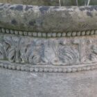 Reclaimed Feather Pattern Planter Reclaimed 2 POT-0148