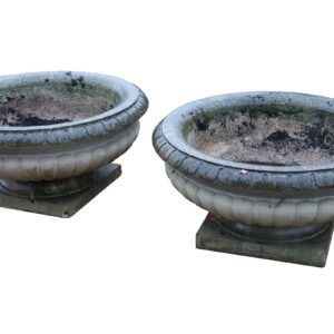 Regency Style Gadrooned Urns Pair 2 GFO-0329