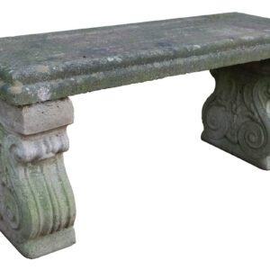 Weathered Composite Stone Bench 1 GFO-0326