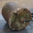 Weathered Steel Lawn Roller 2 GFO-0320