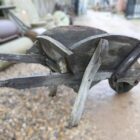 Antique Wooden Wheelbarrow Planter Display 3 GFO-0287