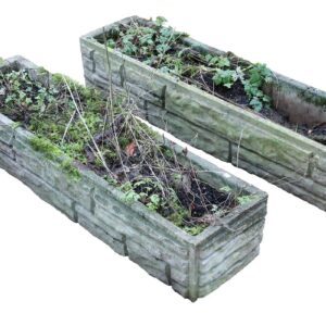 Composite Stone Balcony Planters Pair 1 GFO-0333
