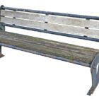 Iron and Timber Park Bench 1 GFO-0338