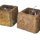 Vintage Cast Iron Weights 56-58lbs 4 WAT-02758