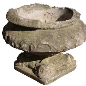 Weathered Reconstituted Stone Urn 1 POT-0163