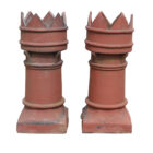 Red Crown Chimney Pots Pair 1 CONS-0171