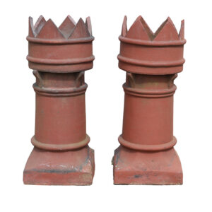 Red Crown Chimney Pots Pair 1 CONS-0171