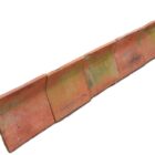 Red Plain Crested Ridge Tiles 1 ROOF-0332