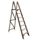 Vintage 6 Tread Wooden Step Ladder 1 WOOD-0134