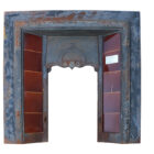 Burnt Orange Tiled Cast Iron Fireplace Surround 2a FIRE-0005