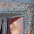 Burnt Orange Tiled Cast Iron Fireplace Surround 3a FIRE-0005