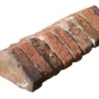 Reclaimed Saddleback Coping Brick Red 1 CBRICK-018