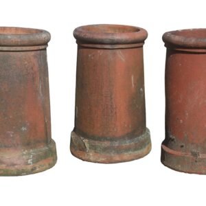 Red Cannon Top Chimney Pots Set of 3 1 ROOF-0350