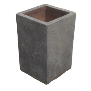 Tall Grey Cube Planter 1 POT-0168