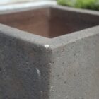 Tall Grey Cube Planter 2 POT-0168