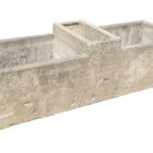 Reclaimed Concrete Cattle Trough showing light weathering and complete with built in central cistern 1 GFO-0355