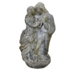 A reclaimed statue of Romeo and Juliet with a fine weathered patina