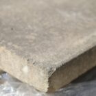Detail of the weathering on a Yorkstone slab sawn 6 sides
