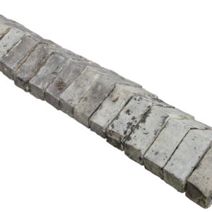 Weathered gault clay reclaimed Cambridge saddleback wall copings with fabulous patina