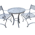 The wine & dine bistro set from The Suffolk Collection with a zinc finish that will age with a beautiful patina